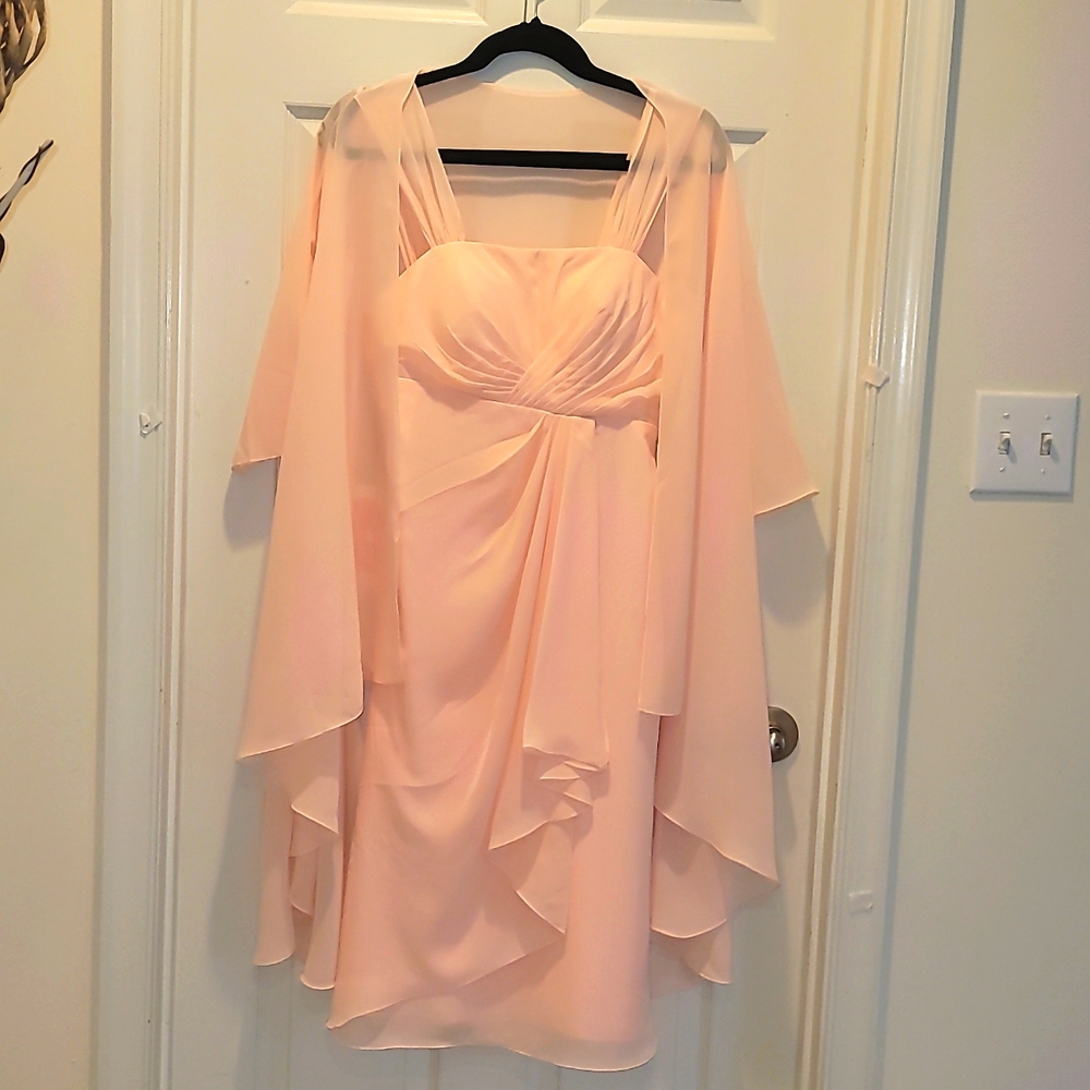JJs House Pearl Pink Dress Wedding Mother of The Bride Formal Dress
